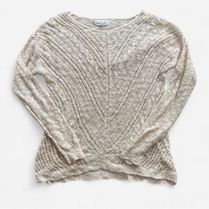 Cloudchaser Juniors Knit Pullover Sweater Beige Size Medium